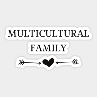 Multicultural Family Love Sticker